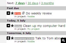 Schedule Appointments - Nozbe - getting things done gtd software task manager and to-do list for project management and time tracking. Now on Apple iPhone and Mobile Phone!
